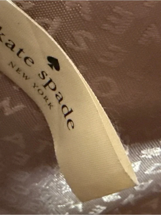 Kate Spade Cream White Pebbled Leather Satchel Crossbody Bag Gold Hardware - Picture 11 of 16